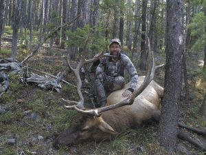 Aaron Daniel with Elk