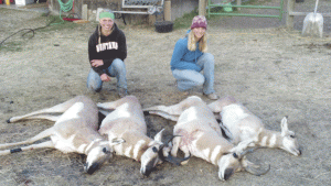 Claudia & Emma with Antelope
