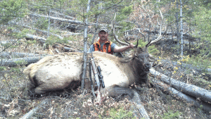 Don Schmidt with Elk