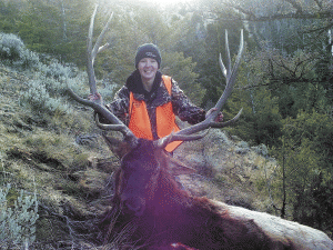 Eliza Age 14 with Elk